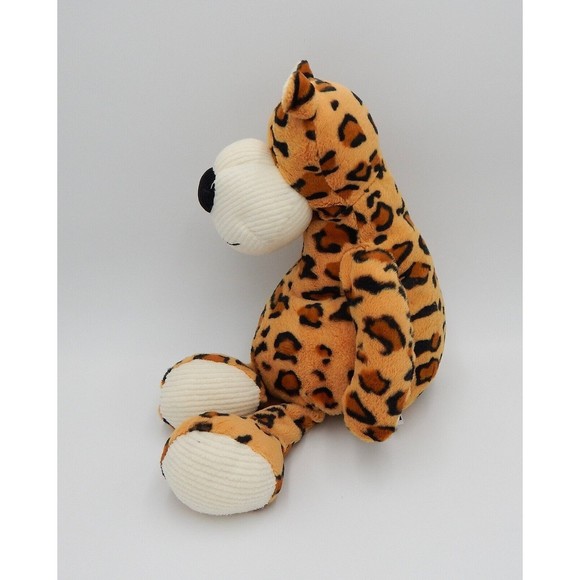 Manhattan Toy Leopard Stuffed Animal Plush Corded Spotted 2009 Orange Black - Picture 2 of 10
